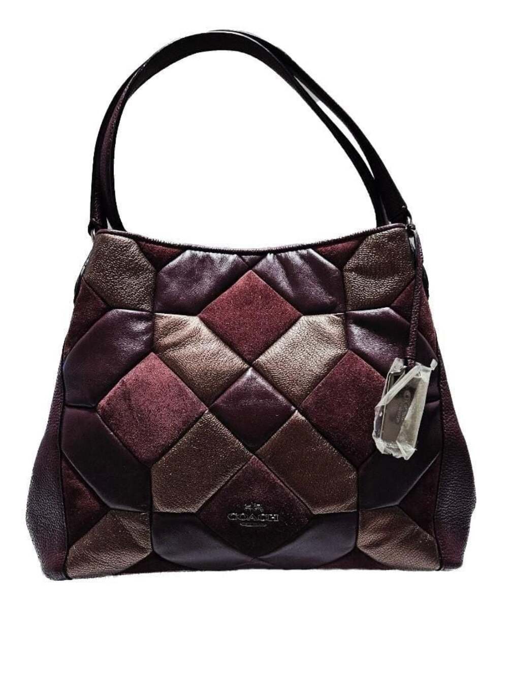 Coach Patchwork Leather and Suede Shoulder Bag